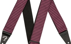 Curea chitară Fender Houndstooth Jacquard Strap Pink 2"