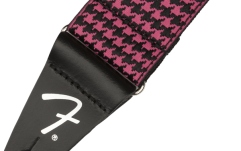 Curea chitară Fender Houndstooth Jacquard Strap Pink 2"