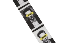 Curea chitară Fender Joe Strummer Know Your Rights Black/White 2"