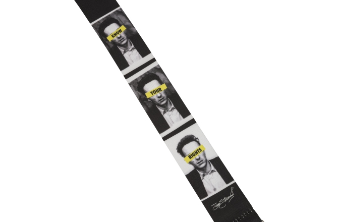 Curea chitară Fender Joe Strummer Know Your Rights Black/White 2"