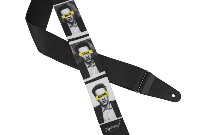 Curea chitară Fender Joe Strummer Know Your Rights Black/White 2"