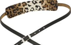 Curea chitară Fender Joe Strummer Vintage Saddle Strap Black/Leopard 2.5"