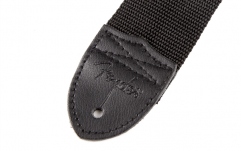 Curea chitară Fender Logo Strap Black/Gray Logo 2"