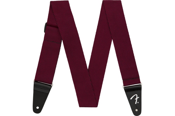 Modern Tweed Strap Black/Red 2" Modern Tweed Strap Black/Red 2"