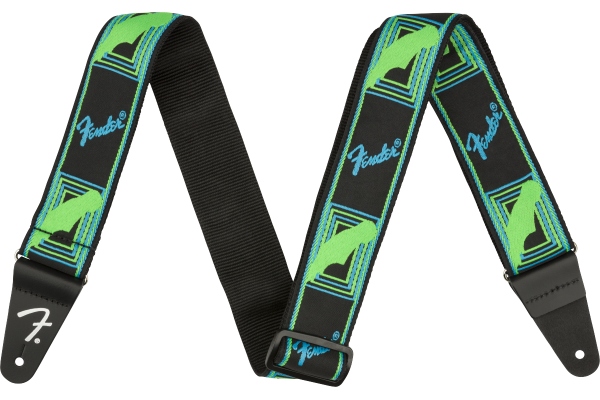 Neon Monogrammed Blue and Green 2"