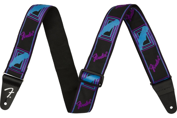 Neon Monogrammed Strap Blue and Purple 2"