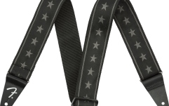 Curea chitară Fender Nylon Stars and Stripes Strap Black/Grey 2"