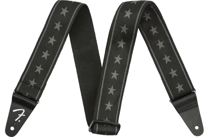 Curea chitară Fender Nylon Stars and Stripes Strap Black/Grey 2"