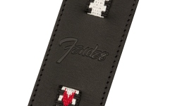 Curea chitară Fender Paramount Acoustic Leather Strap Black