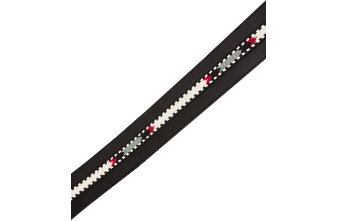 Curea chitară Fender Paramount Acoustic Leather Strap Black