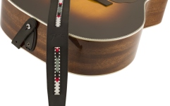 Curea chitară Fender Paramount Acoustic Leather Strap Black