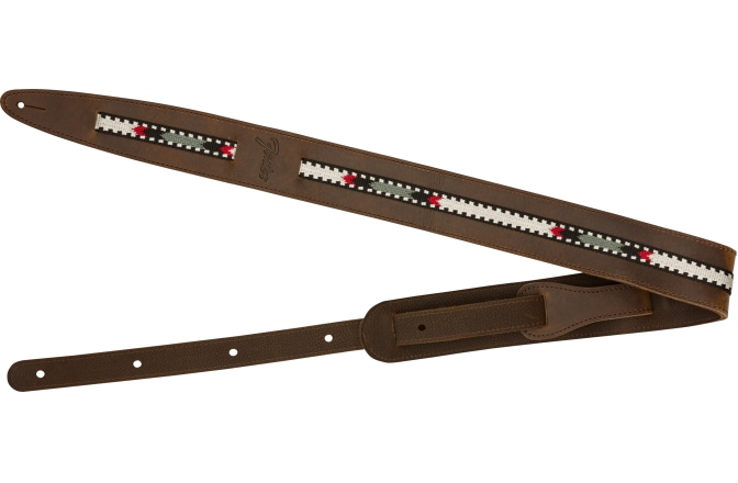 Curea chitară Fender Paramount Acoustic Leather Strap Brown