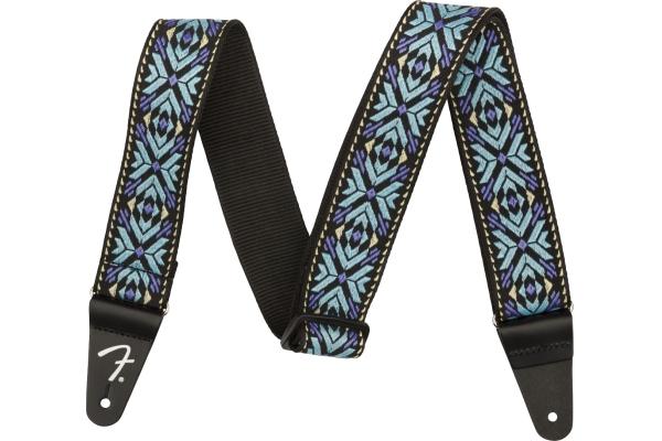 Pasadena Woven Strap Blue Snowflake 2" Pasadena Woven Strap Blue Snowflake 2"