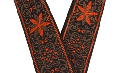 Curea chitară Fender Pasadena Woven Strap Orange Wallflower 2"