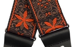 Curea chitară Fender Pasadena Woven Strap Orange Wallflower 2"