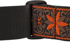 Curea chitară Fender Pasadena Woven Strap Orange Wallflower 2"