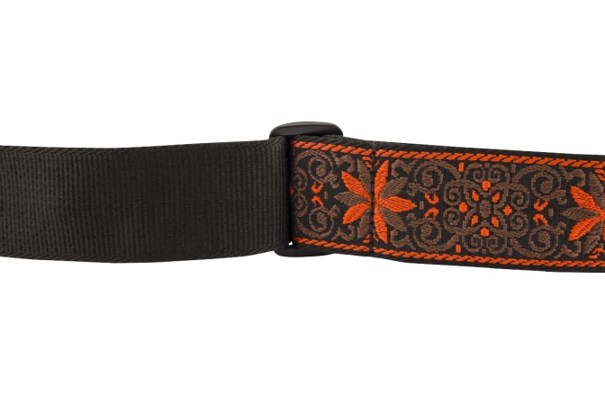 Curea chitară Fender Pasadena Woven Strap Orange Wallflower 2"