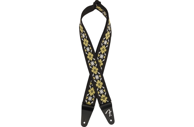 Curea chitară Fender Pasadena Woven Strap Yellow Clover 2"