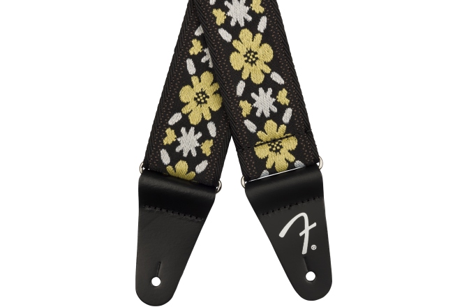 Curea chitară Fender Pasadena Woven Strap Yellow Clover 2"