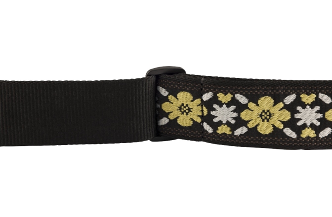 Curea chitară Fender Pasadena Woven Strap Yellow Clover 2"
