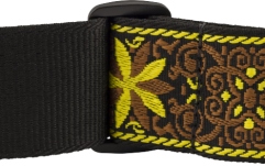 Curea chitară Fender Pasadena Woven Strap Yellow Wallflower 2"