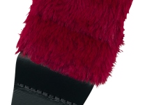 Curea chitară Fender Poodle Plush Strap Red