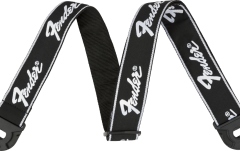 Curea chitară Fender Quick Grip Locking End Strap B/ W Running Logo 2"