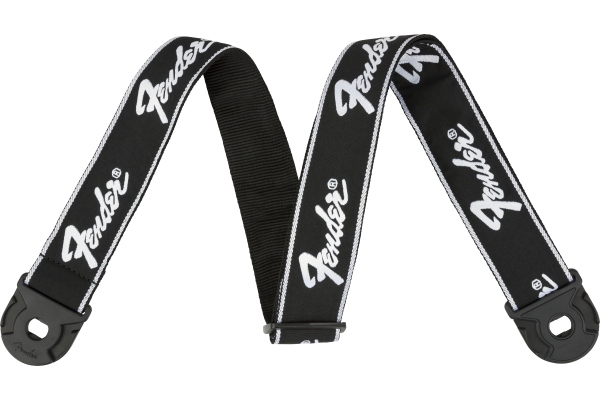 Quick Grip Locking End Strap B/ W Running Logo 2"