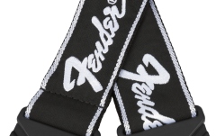 Curea chitară Fender Quick Grip Locking End Strap B/ W Running Logo 2"