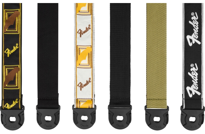 Curea chitară Fender Quick Grip Locking End Strap B / Y- B Monogram 2"