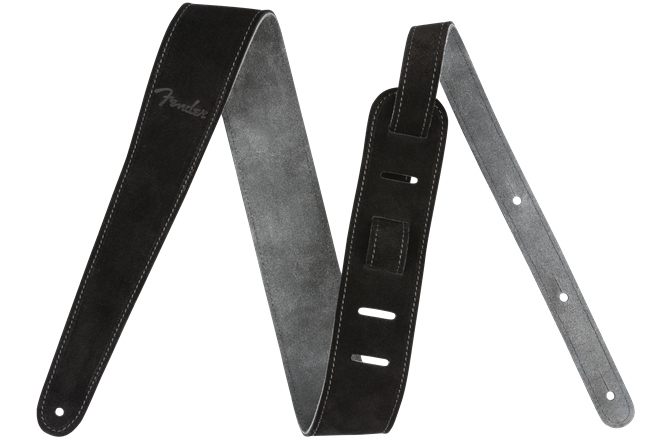 Curea chitară Fender Reversible Suede Strap Black/Grey 2"