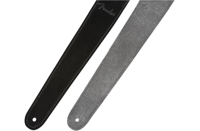 Curea chitară Fender Reversible Suede Strap Black/Grey 2"