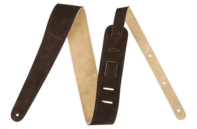 Curea chitară Fender Reversible Suede Strap Brown/Tan 2"