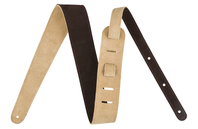 Curea chitară Fender Reversible Suede Strap Brown/Tan 2"