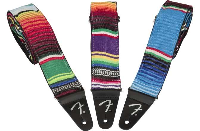Curea chitară Fender Serape Strap Blue Multi 2"