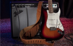 Curea chitară Fender Suede Fringe Strap Brown 2.5''