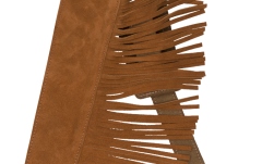 Curea chitară Fender Suede Fringe Strap Brown 2.5''