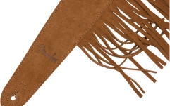 Curea chitară Fender Suede Fringe Strap Brown 2.5''