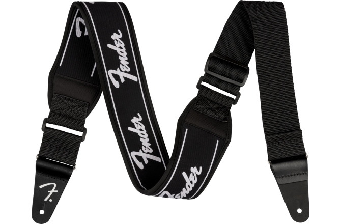 Curea chitară Fender Swell Neoprene Logo Strap Running Logo 