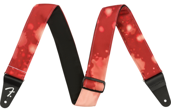 Curea chitară Fender Tie Dye Acid Wash Strap Red 2"