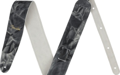Curea chitară Fender Tie Dye Leather Strap Black 2"