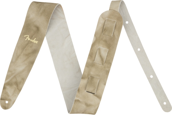 Tie Dye Leather Strap Natural 2"