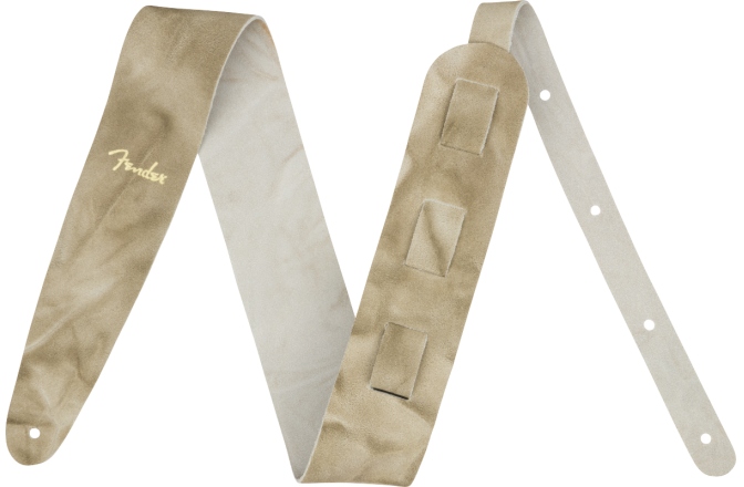 Curea chitară Fender Tie Dye Leather Strap Natural 2"