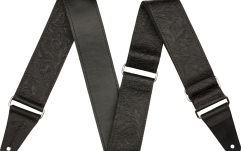 Curea chitară Fender Tooled Leather Guitar Strap Black 2"
