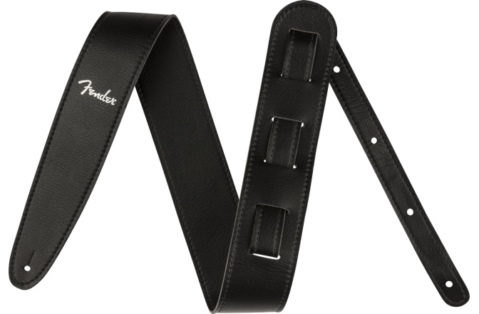 Curea chitară Fender Vegan Leather Strap Black 2.5" Microfiber
