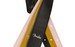 Curea chitară Fender Vegan Leather Strap Black 2.5" Microfiber