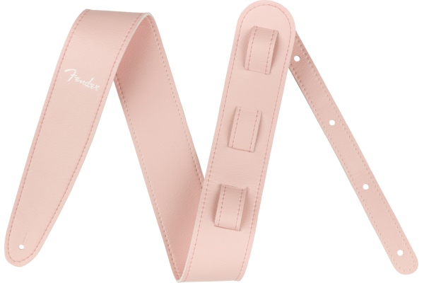 Vegan Leather Strap Shell Pink 2.5" Microfiber
