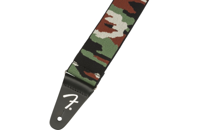 Curea chitară Fender WeighLess Camo Strap Woodland 2"