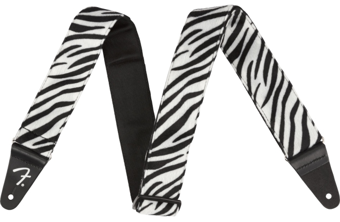 Curea chitară Fender Wild Animal Print Strap Zebra 2"