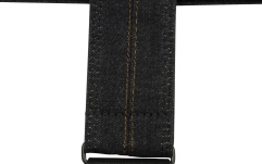 Curea chitară Fender x Wrangler Denim Strap Washed Black Stitch